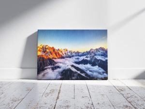 Glow of the Heights | Majestic Alpine Sunrise Luxury Wall Art – High-Resolution Digital Download