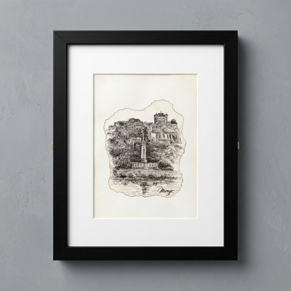 "Manjakamiadana" Original Ink Art Drawing