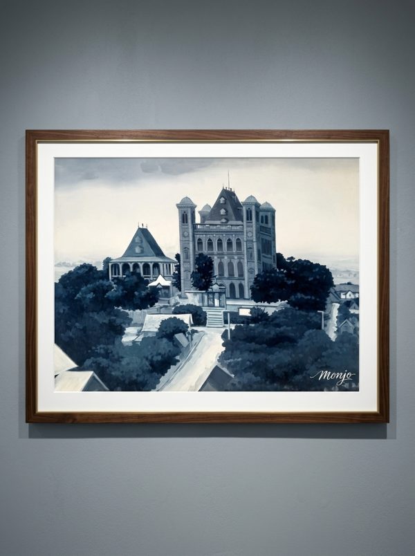 "Majestic Sovereignty" – Monjo Original Architectural Acrylic Painting (132 x 102 cm)